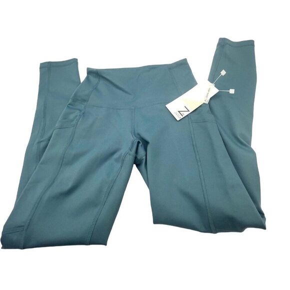 Z by Zella Women's  High Waist Pocket 7/8 Leggings, Teal Seagate, XXS - Picture 2 of 9
